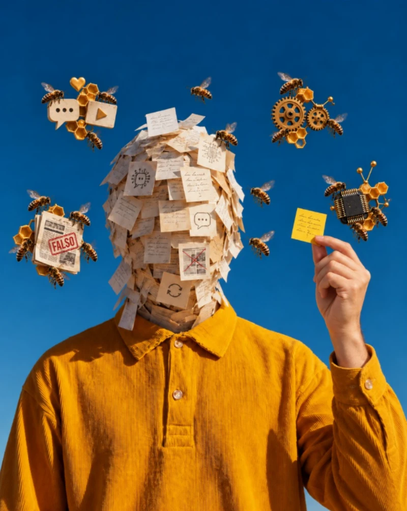Byung-Chul Han, Riorda y las abejas: el enjambre comunicacional según Camilo López
