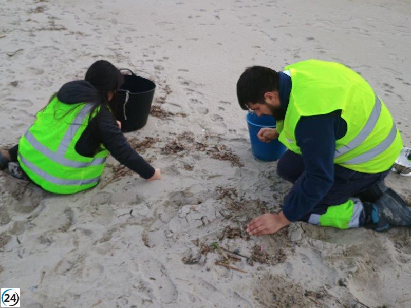 Ribera critica la Xunta por su gestión del vertido de pellets: 