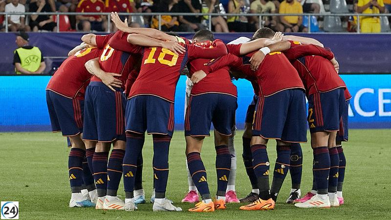 Los jugadores Sub-21 se preparan con Eslovaquia antes del enfrentamiento con Bélgica.