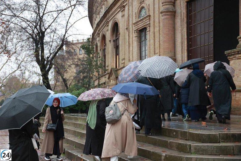 España en alerta por fuertes condiciones climáticas: viento, olas, lluvia y nieve.