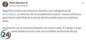 Ford anuncia nueva inversión en Almussafes bajo el gobierno de Sánchez.