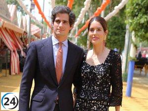 Sofía Palazuelo y Fernando Fitz-James Stuart destacan por su elegancia en la Feria de Abril.