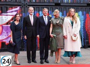 La Reina Letizia elogia la moda holandesa en su despedida de los Países Bajos.
