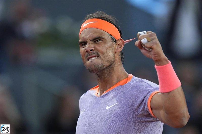 Nadal brilla en su debut en Roma, superando obstáculos y avanzando con firmeza