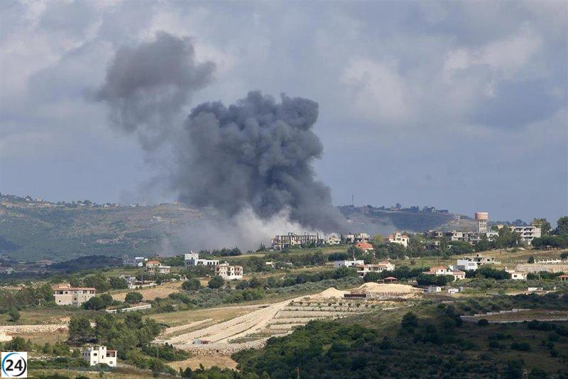 Israel bombardea objetivos terroristas de Hezbolá en el sur de Líbano.