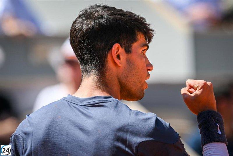 Joven tenista español en la final de Roland Garros: Carlos Alcaraz.