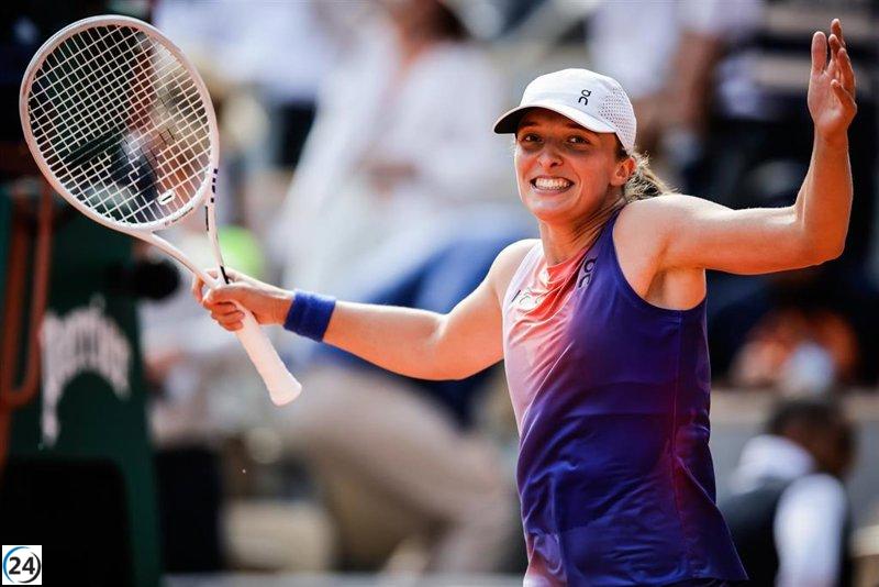La tenista Swiatek arrasa en Roland Garros y logra su cuarto título.
