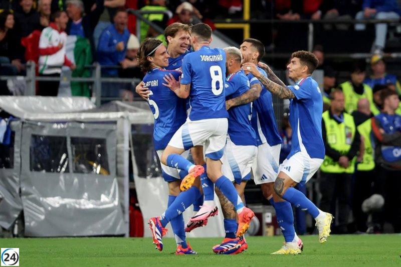 Italia logra una victoria contundente sobre Albania antes de enfrentarse a España.