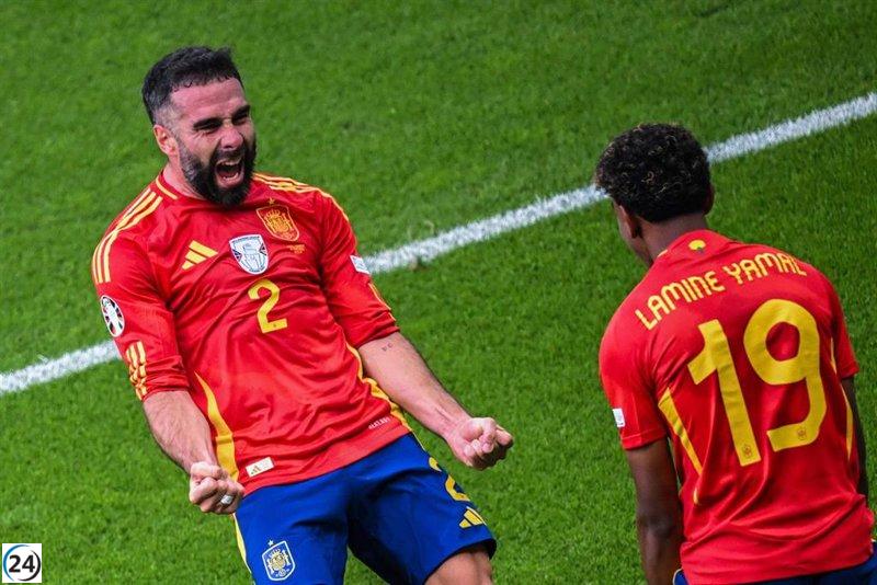 España arrasa en su debut en la Eurocopa con más de cinco millones de espectadores y casi el 50% de share en La 1