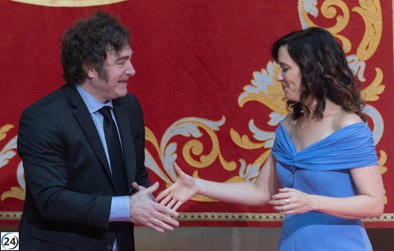 Milei critica las políticas de Sánchez en Madrid: