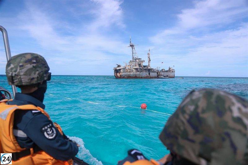 El presidente filipino niega usar la fuerza en disputa con China.