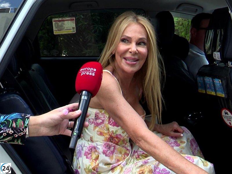 Ana Obregón sorprendida al ser cuestionada sobre su relación con sus hermanos.