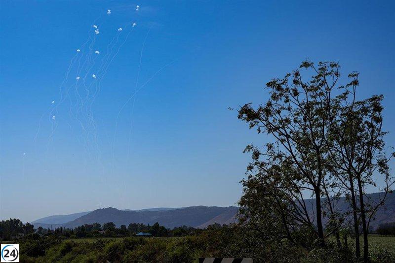 Seis proyectiles lanzados desde Líbano son interceptados por Israel durante la noche.