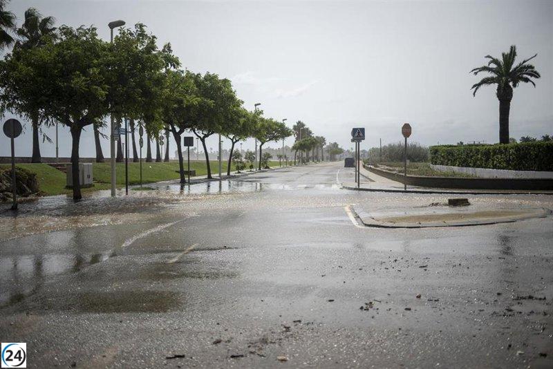Temporal causado por DANA afectará a Baleares, Cataluña y parte de la península este lunes.