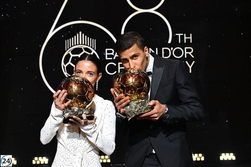 El fútbol español destaca en la ceremonia del Balón de Oro.