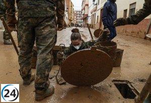 Más de 8.200 soldados en Valencia apoyan tras la DANA, una reducción de 300 en 24 horas.