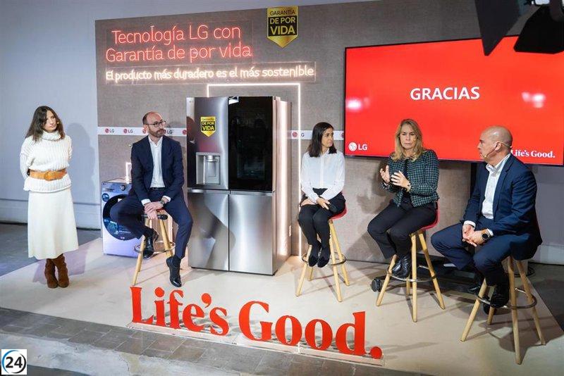 LG España introduce garantía vitalicia en sus electrodomésticos y refuerza su enfoque en la sostenibilidad.
