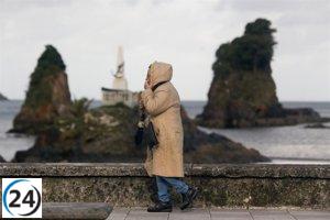 Frente frío traerá lluvias a Galicia y Cataluña, y descenderán las temperaturas en el sur y Baleares.