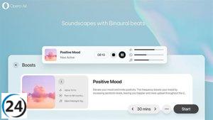 Opera Air: Un navegador que promueve el bienestar digital y herramientas de mindfulness.