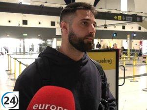 David Rodríguez se dirige a Canarias para reunirse con Anabel Pantoja y su pequeña Alma.