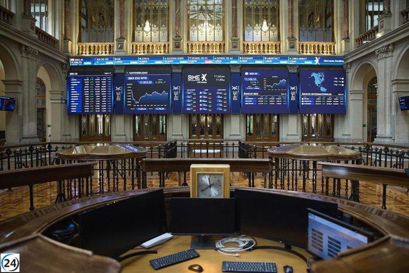 El Ibex 35 cae un 1,9% en la semana, pero se mantiene por encima de los 13.000 puntos.