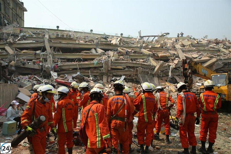 Save the Children lanza ayuda humanitaria para niños perjudicados por el terremoto en Birmania.