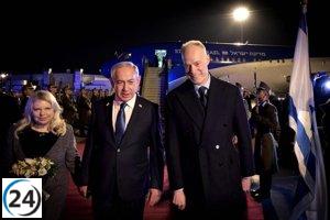 Netanyahu visita Hungría a pesar de orden de arresto del Tribunal Penal Internacional.