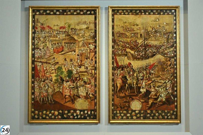 Museo de América entrega a Colecciones Reales dos obras sobre la conquista de Hernán Cortés, un