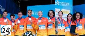 España brilla en Europa: plata masculina y bronce femenino en medio maratón.