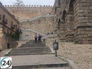 Hombre muere tras caer del mirador del Acueducto de Segovia.
