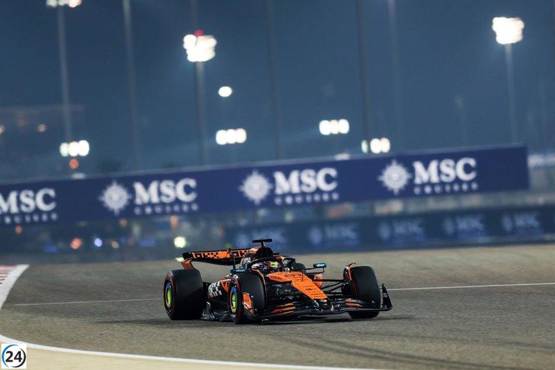 Piastri se asegura la pole en Baréin, mientras Sainz queda en el octavo lugar.