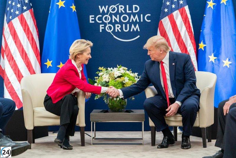 Von der Leyen planea breve reunión con Trump en el funeral del Papa.