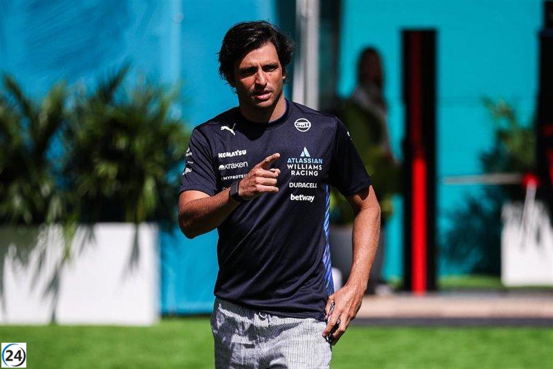Carlos Sainz realizará una demostración con Williams en Madrid el 7 de junio.
