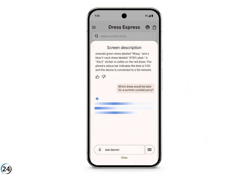 Google TalkBack amplía sus funciones: ahora describe imágenes y permite hacer consultas en pantalla completa.