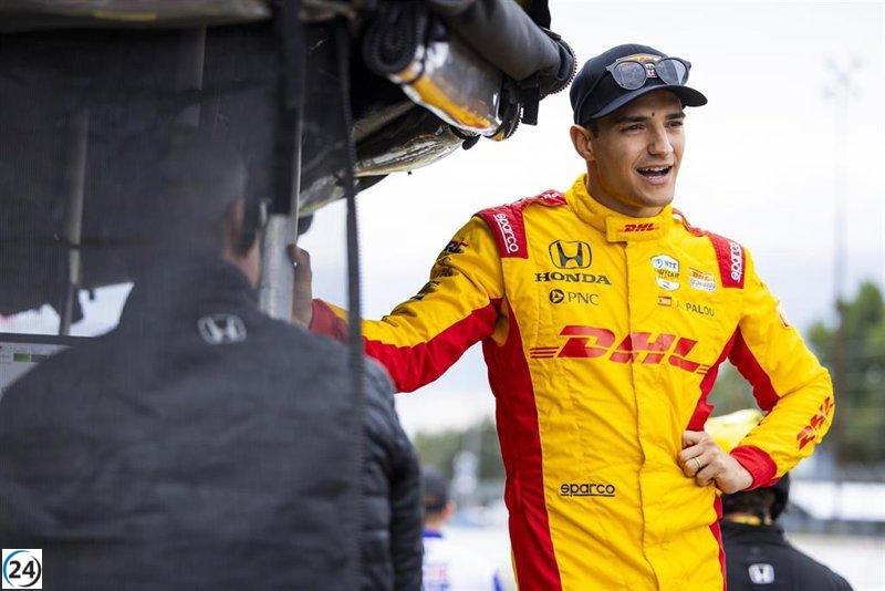 Álex Palou celebra su victoria: 