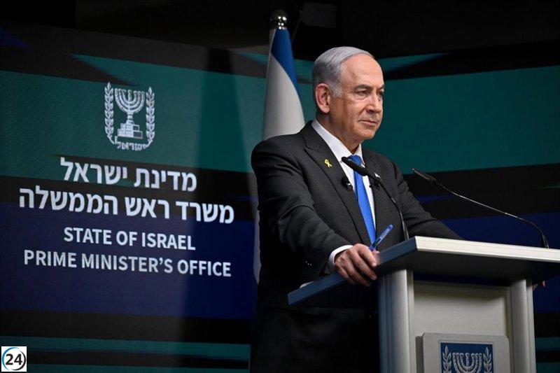 Netanyahu confirma la recuperación de los cuerpos de dos rehenes en el sur de Gaza.