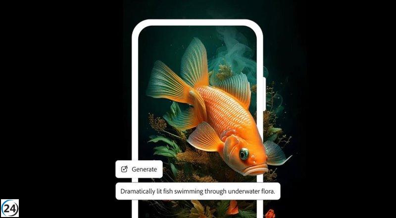 Adobe lanza su app Firefly para dispositivos Android e iOS.