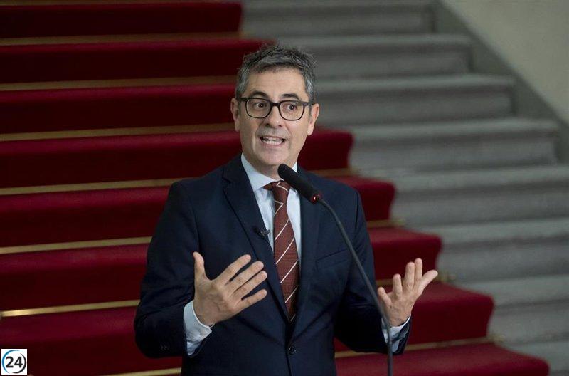 Bolaños anuncia creación de 1.004 plazas para jueces y fiscales sustitutos tras reforma.