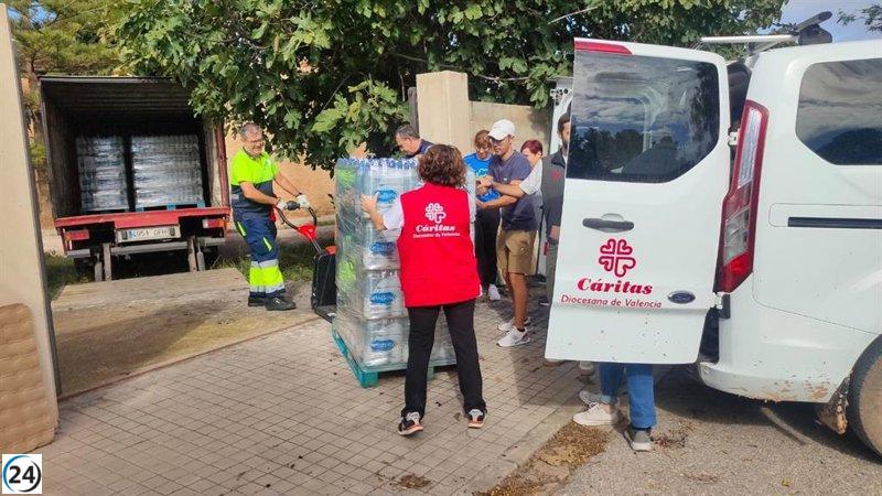 Cáritas reconoce la dedicación de sus voluntarios en apoyo a las víctimas de la dana.
