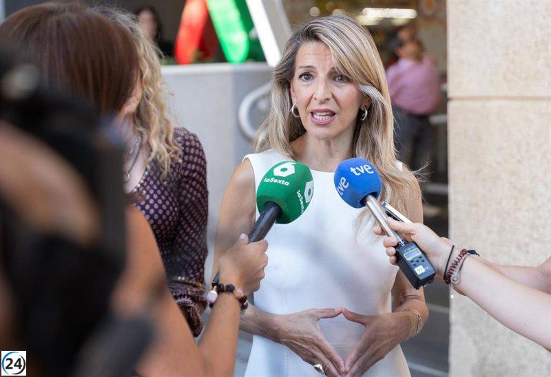 Yolanda Díaz asegura que nunca consideró dejar el Gobierno y califica a Sánchez como 