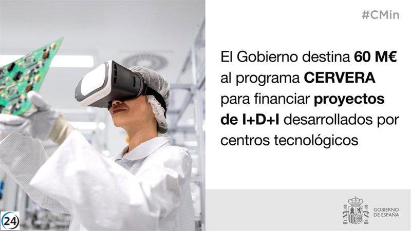 Gobierno asigna 60 millones para impulsar la I+D+I en centros tecnológicos.