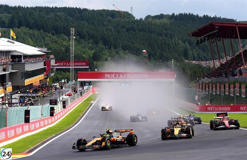 Piastri se impone a Norris en Spa y consolida su posición de liderazgo.