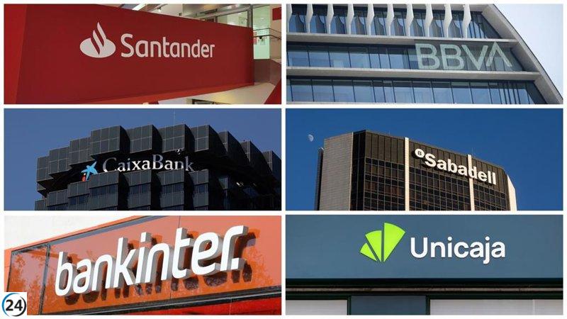 Bancos españoles alcanzan beneficios de 17.000 millones en el primer semestre, creciendo un 11,7%.