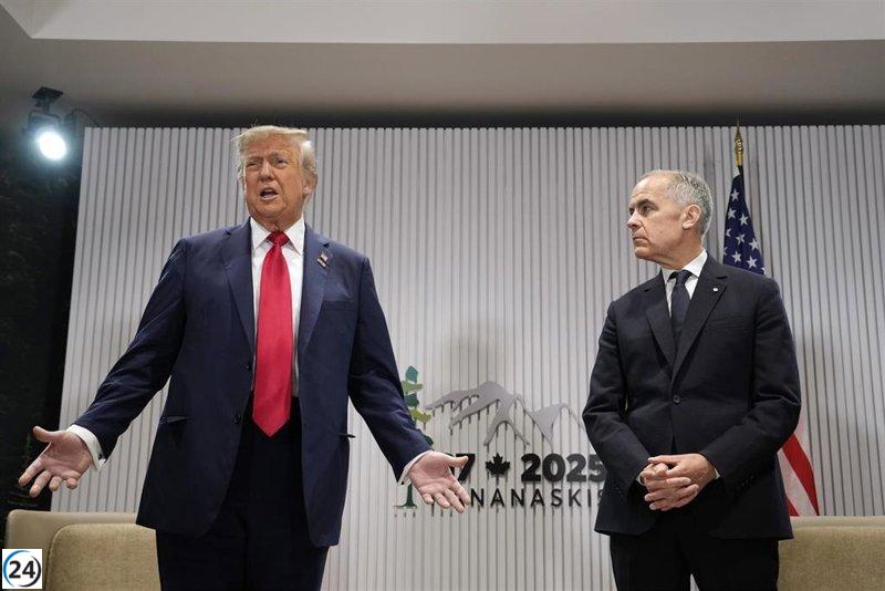 Trump y Carney rompen el silencio tras fallidas negociaciones comerciales.