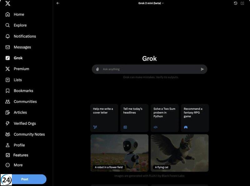 Grok 2.5 lanza su código abierto; Grok 3 verá la luz en aproximadamente seis meses.