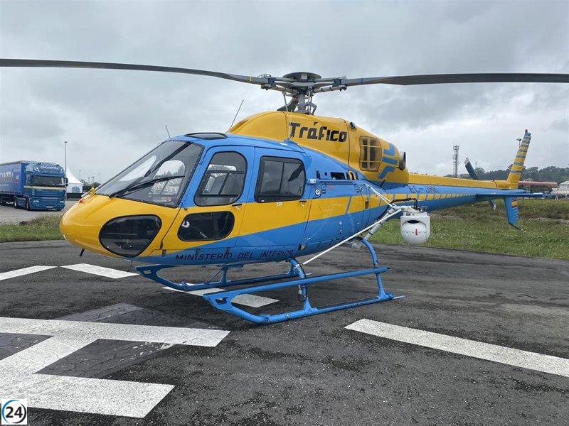 Los helicópteros de vigilancia de la DGT, fuera de servicio desde el 1 de septiembre por fin de contrato.