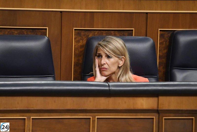 Yolanda Díaz reconoce el fracaso en el Congreso sobre la reducción de jornada y llama a protestas en la calle.