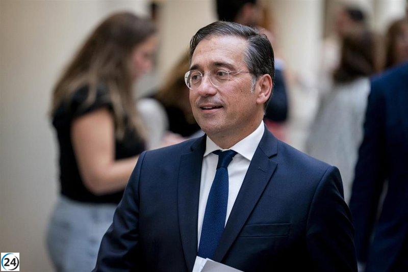 Albares asegura que la seguridad de España no se verá afectada por el embargo de armas a Israel y presenta un fondo para la ANP.