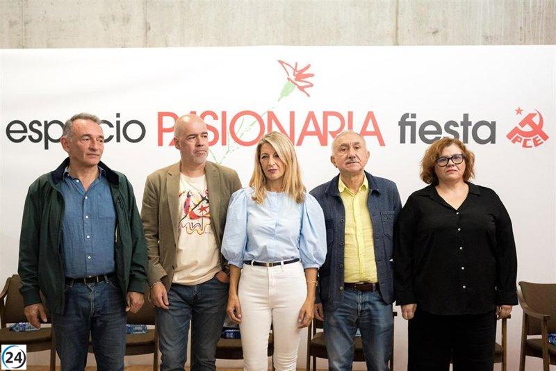 El PCE organiza una fiesta con Díaz, mientras el debate sobre alianzas en la izquierda excluye nuevamente a Podemos.