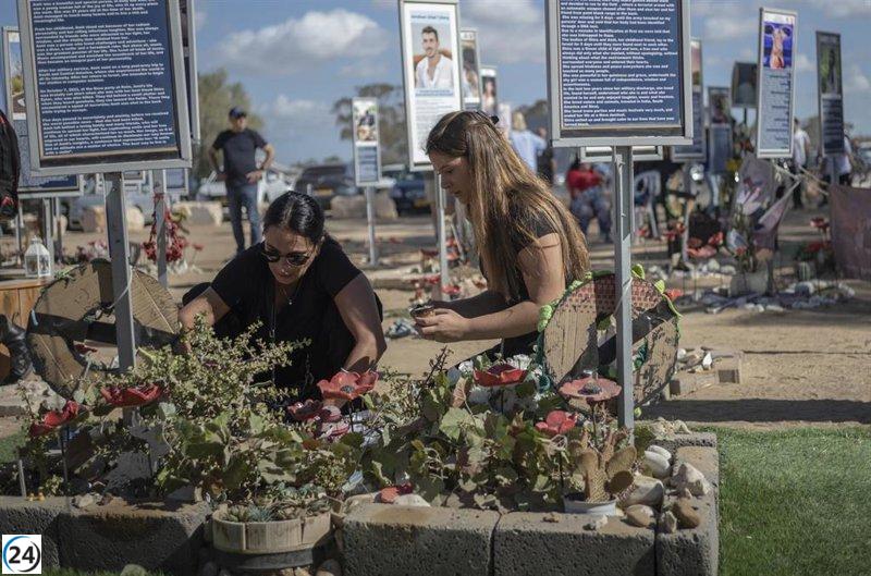 Líderes europeos recuerdan el 7-0 pidiendo paz y libertad para los rehenes.
